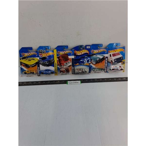 (6) NIB Hot Wheels Toy Vehicles
