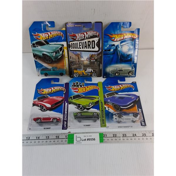 (6) NIB Hot Wheels Toy Vehicles