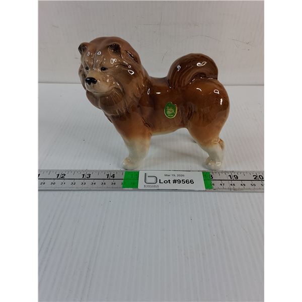 (1) Vintage Melba Ware Ceramic Figurine Featuring a Chow  Chow Dog