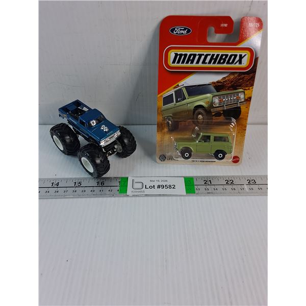 NIB Matchbox 1970 Ford Bronco and  Hot Wheels Monster Truck-"Bigfoot"