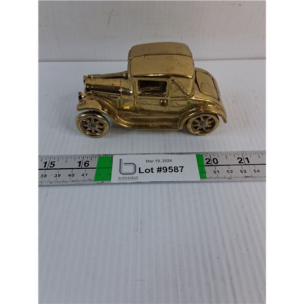 Vintage Solid Brass 1928-31 Model A Ford Coupe-5" long