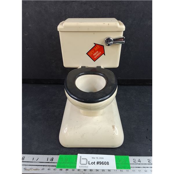 Toilet Style AA Battery Powered Coin Bank
