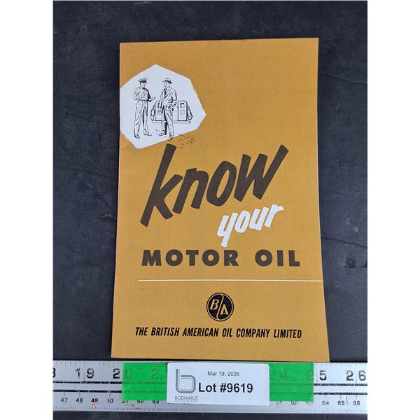 Know Your Motor Oil Book