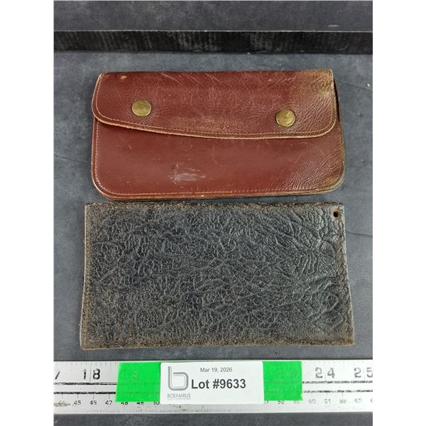 (2) Vintage Leather Wallets