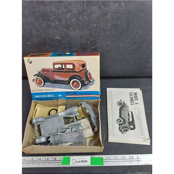 Vintage Ford Model A Metal Kit - As Is