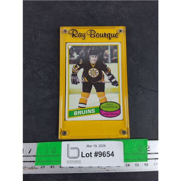 Vintage Bruins Ray Bourque Hockey Trading Card - CANNOT AUTHENTICATE
