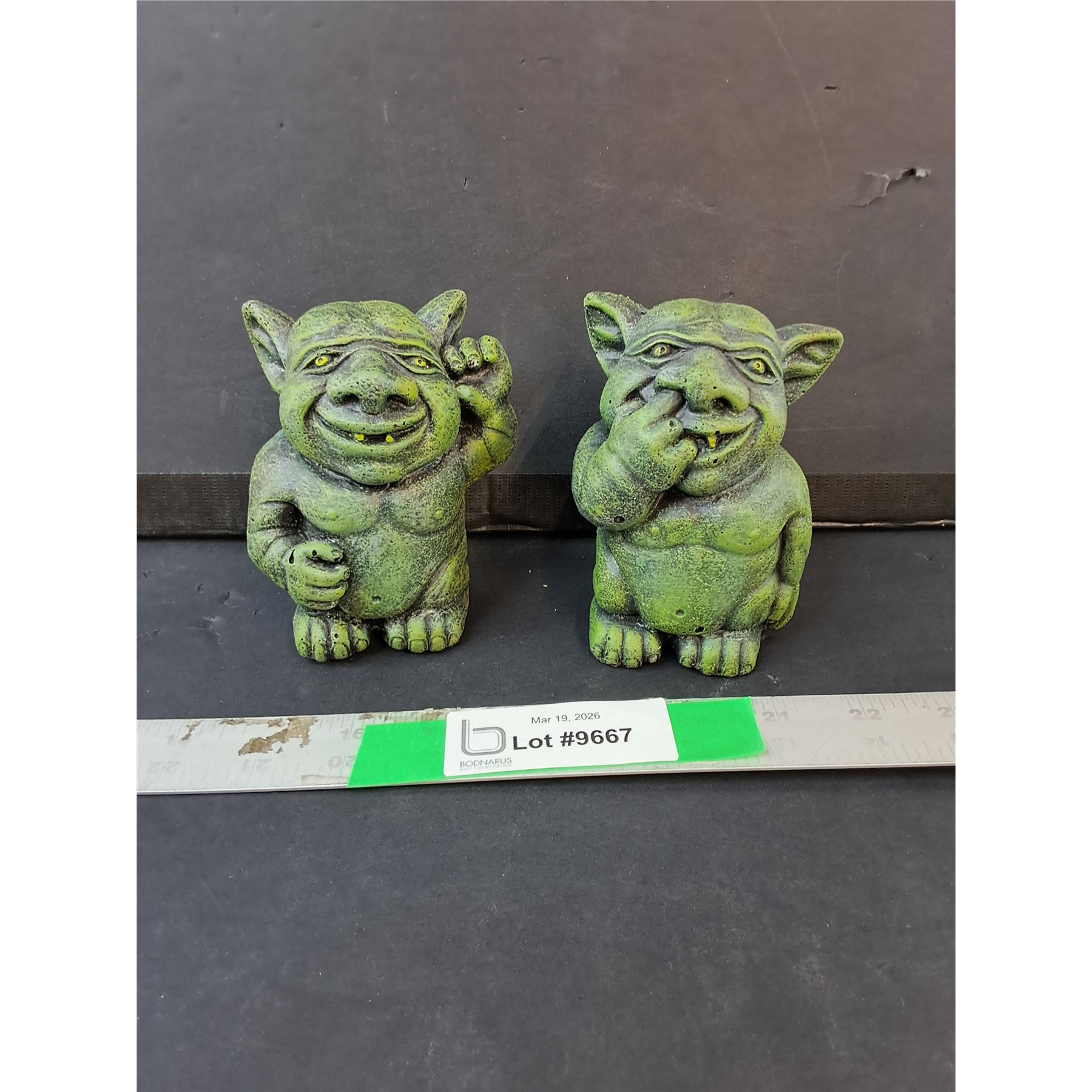 Ogres Garden Inflation (2) Concrete Garden Ogre Figurines 4