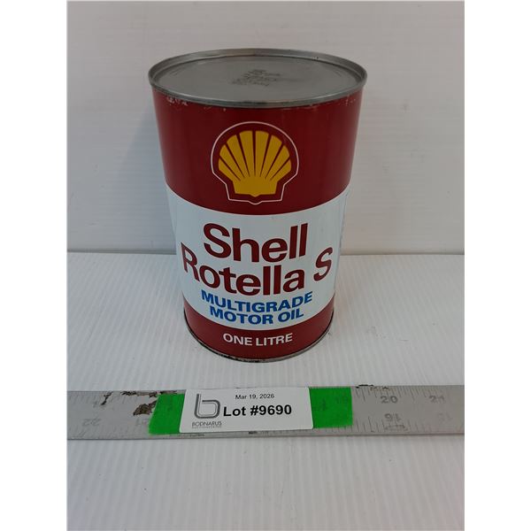 Vintage Shell Rotella S Motor Oil- Full, Cannot Ship