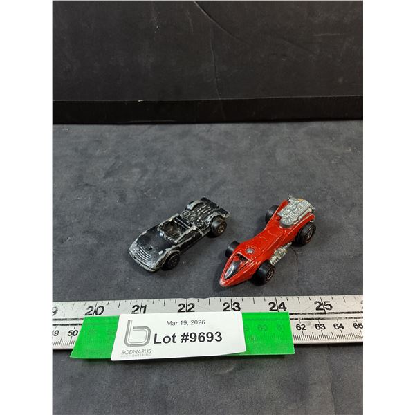 (2) Vintage Hot Wheels Redlines, Reversible, Buzz-Off
