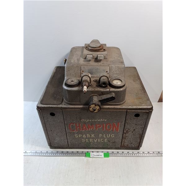 *Vintage Champion SparkPlug Service Cleaning Station, 14" x 19" x 18", As Is - CANNOT SHIP