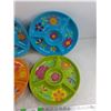 Image 3 : (4) Chip & Dip Plastic Trays 12"