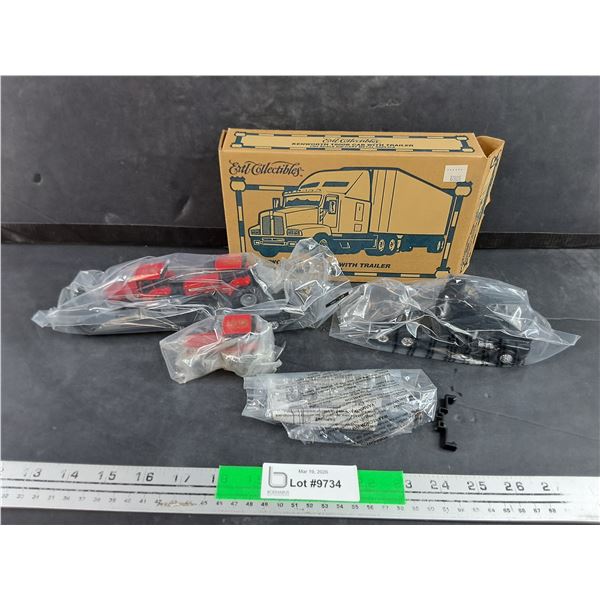 Ertl Kenworth T600B Cab with Trailer 1/64 Scale Die Cast Metal Replica