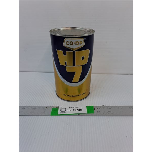 Vintage Co-op HD7 Motor Oil- Full, Cannot Ship