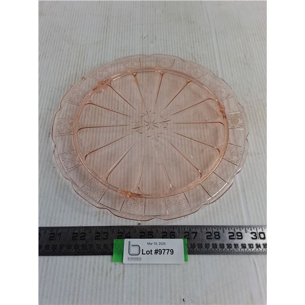 Vintage Depression Glass 10" Platter