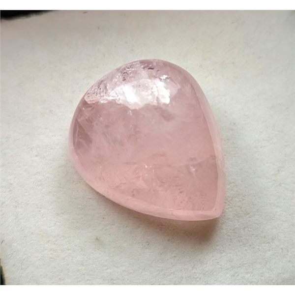 *^ 14.3 ct Certified Pink Morganite gemstone - Pear Cut ($5,900 Appraisal)