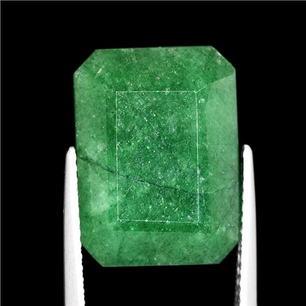 *^ 10.2 ct Certified Zambian Emerald gemstone -Octagon Cut ($13,600 Appraisal)