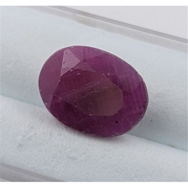 *^ 4.78 ct Certified Mozambique Ruby gemstone Untreated -Oval Cut ($5,800 Appraisal)