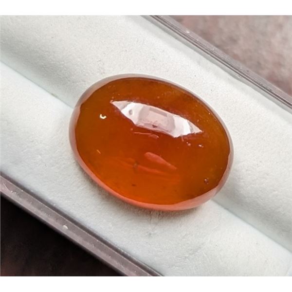 *^ 15.13 ct Certified Hessonite Garnet gemstone -Oval Cut ($2,269 Appraisal)