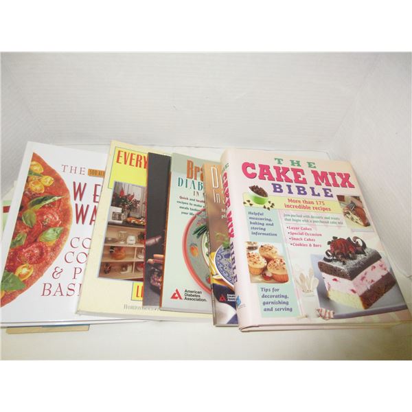 (R #1):  BUNDLE OF ASSORTED COOKBOOKS INCLUDING THE CAKE MIX BIBLE,