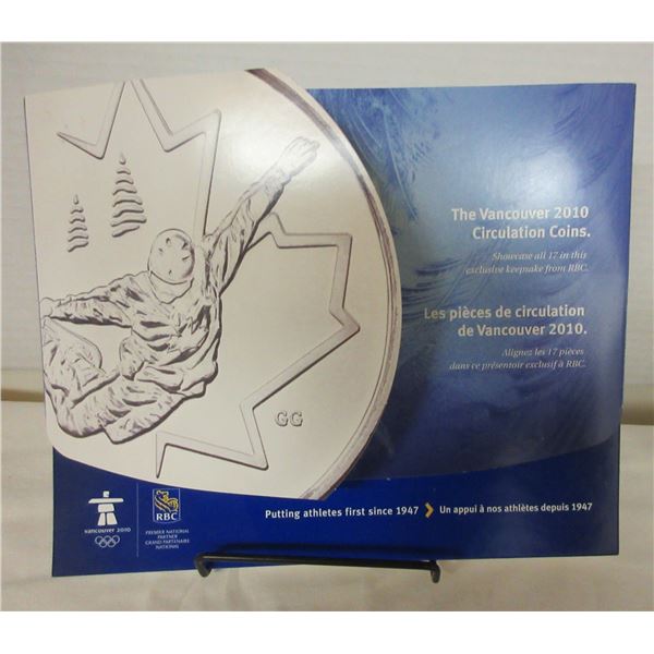 (R #1):  COLLECTABLE:  THE VANCOUVER 2010 CIRCULATION COINS IN DISPLAY FOLDER (QUARTER SET)