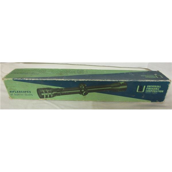 (R #1):  UNIVERSAL RIFLE SCOPE IN ORIGINAL BOX (25 X 32 MM)