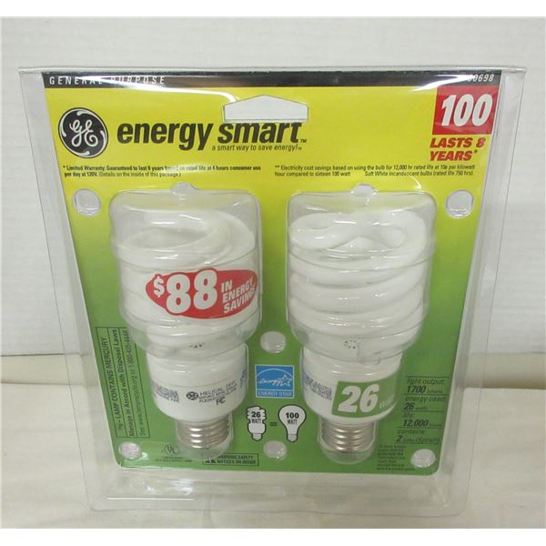 (R #1):  NEW:  PACKAGE C/W 2 GE ENERGY SMART LIGHT BULBS
