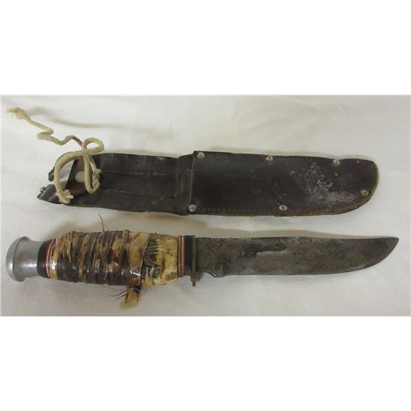 (R #1):  COLLECTABLE:  HUNTING KNIFE AND SHEATH