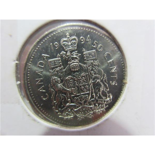 1994 CANADA PROOF CAMEO HALF DOLLAR