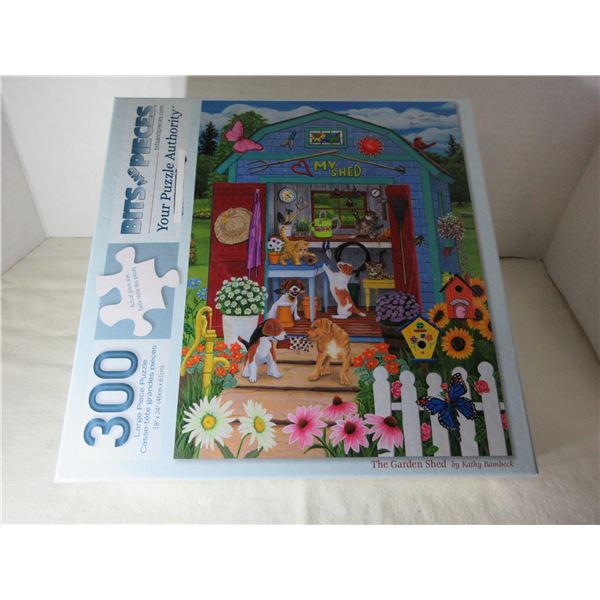 (R #1):  BITS & PIECES "THE GARDEN SHED" 300 LARGE PIECE PUZZLE