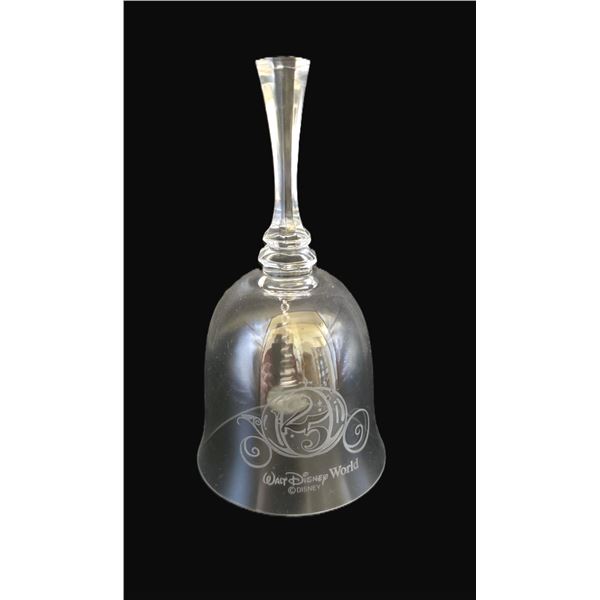 A Walt Disney World 25th Anniversary Glass Bell.