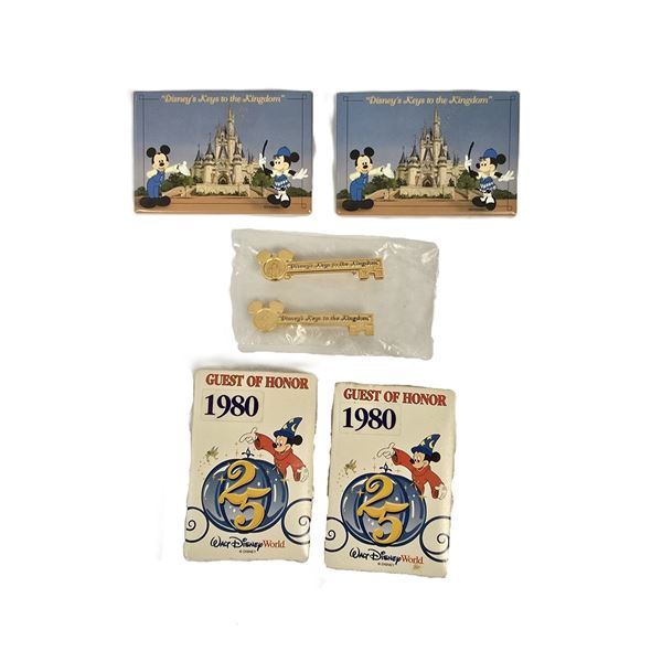 A Set of Four (4) Buttons and Two (2) Badges.