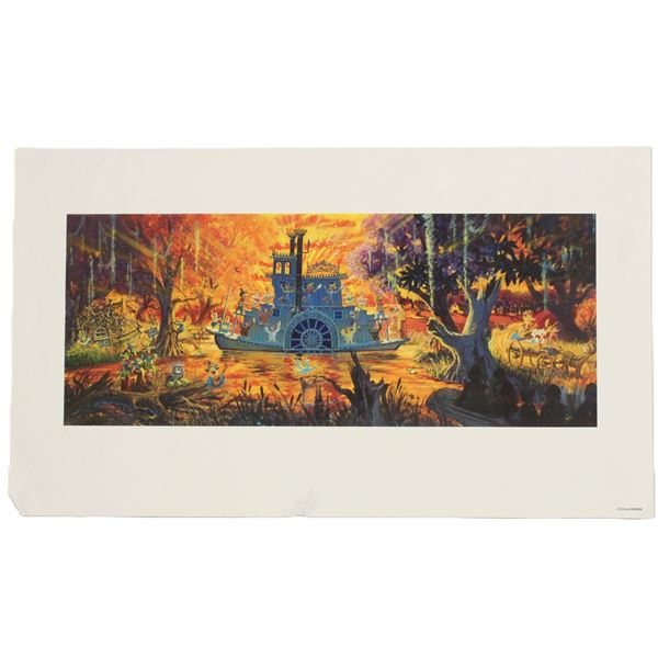 A Splash Mountain Concept Art Print