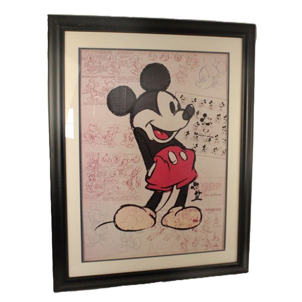 A Limited Edition Large Ralph Kent Mickey Mouse Print.