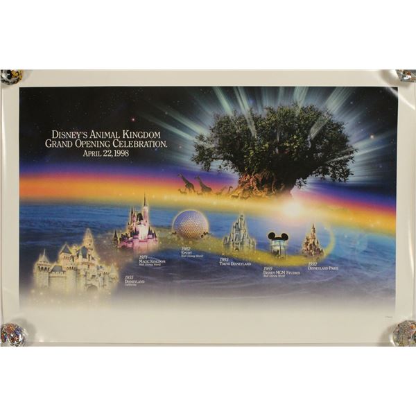 A Disney's Animal Kingdom Grand Opening Poster.