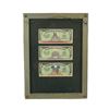Image 3 : A Framed Matched Set of 25th Anniversary Disney Dollars.