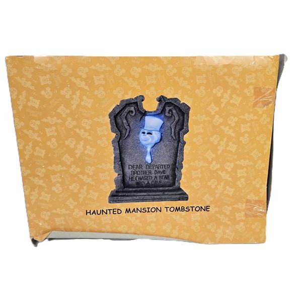 A Vintage Haunted Mansion Light-up Headstone Big Fig.