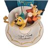 Image 3 : A Cinderella Gus and Jaq in Teacup Figurine with Saucer Autographed by Ilene Woods.