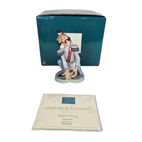 A WDCC Cinderella “Slipper Scene” Grand Duke Figurine Autographed by Ilene Woods.