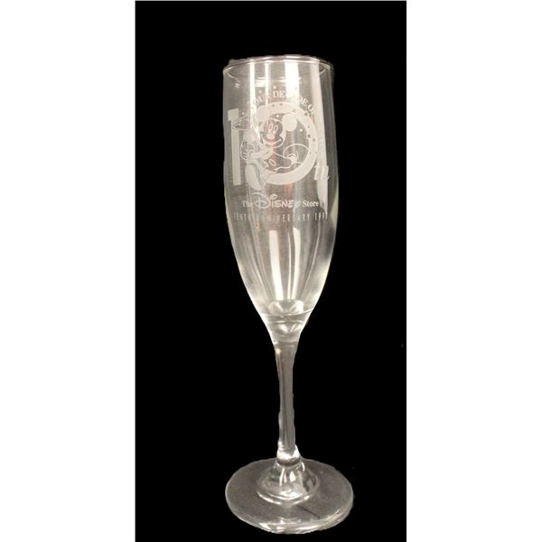 A Disney Store 10th Anniversary Champagne Glass