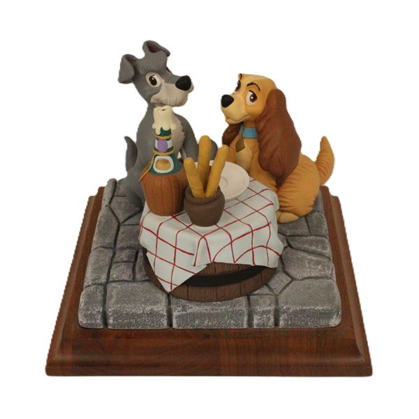 A Limited Edition and Autographed Lady and The Tramp Figurine.