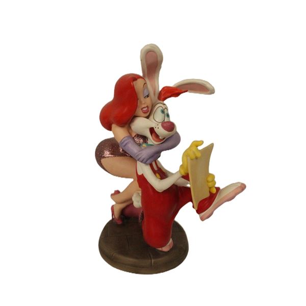 A Limited Edition WDCC Roger and Jessica Rabbit Figurine.