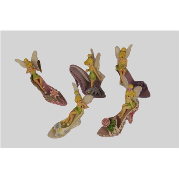 A Set of (5) Hamilton Collection Garden of Style Shoe Figurines.