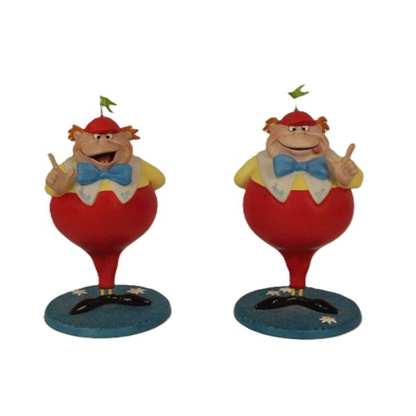A Limited Edition WDCC Alice in Wonderland Tweedle Dee and Tweedle Dum Figurine Set.