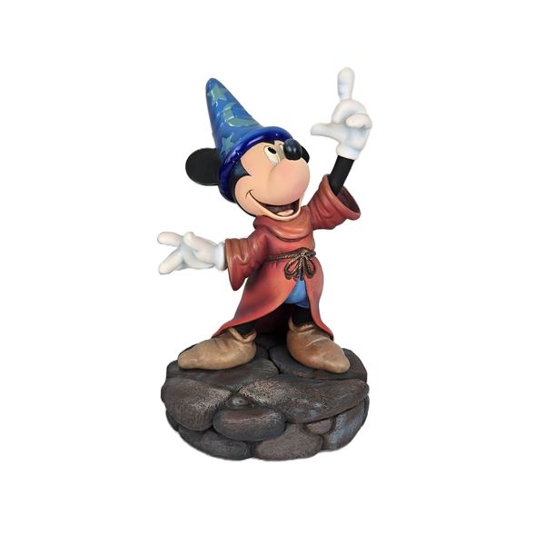A Markrita Sorcerer Mickey Figurine Pin Box and Pin.