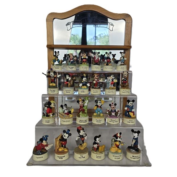 A Twenty-four (24) Piece Lenox Mickey Mouse Thimble Collection.