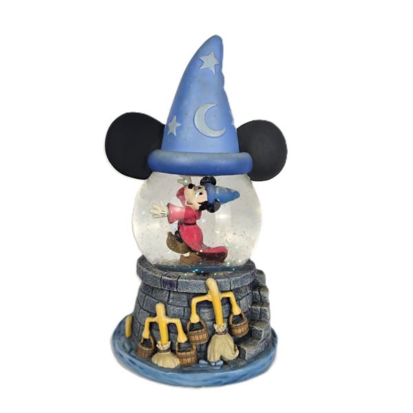 A Sorcerer Mickey Snow Globe.