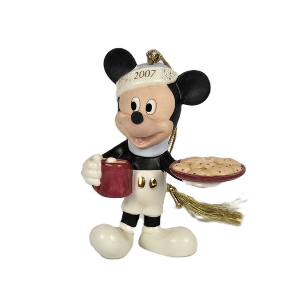 A Mickey Mouse Lenox Ornament.