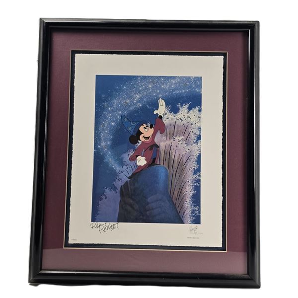 A Limited Edition Rick Reinert Signed Sorcerer's Apprentice Framed Serigraph.