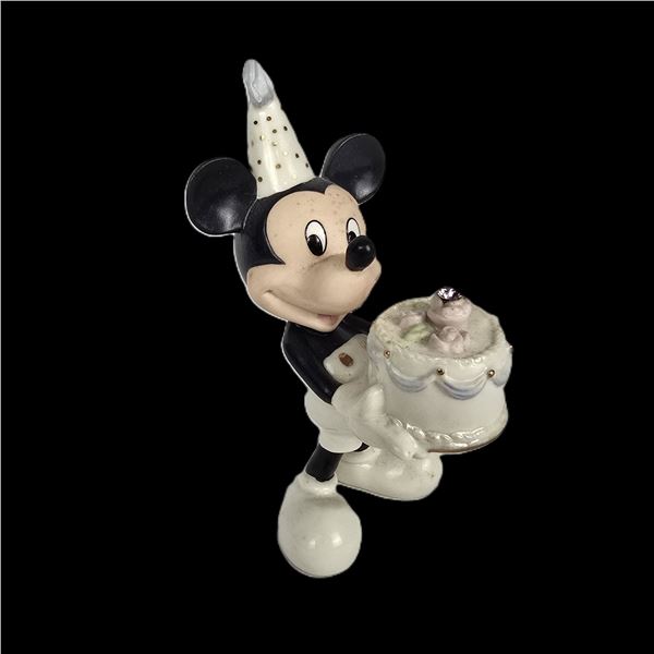 A Lenox Mickey Mouse Birthday Figurine.