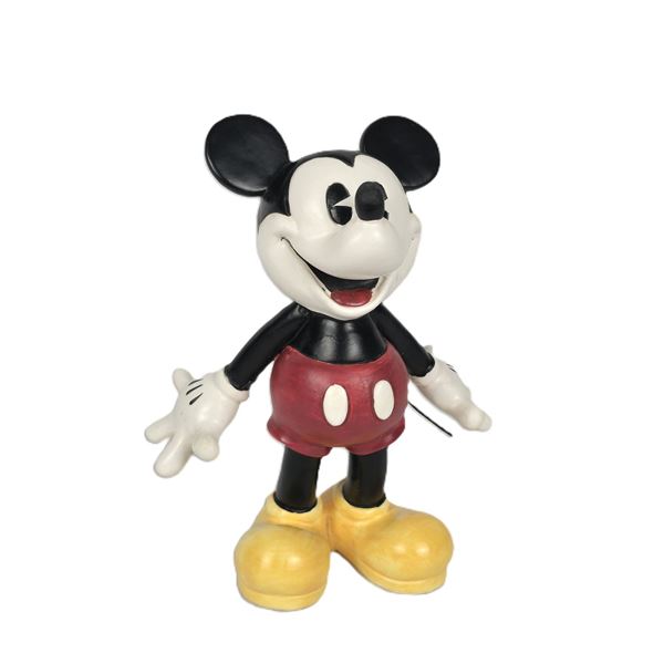 A Pie-eyed Mickey Mouse Ceramic Figurine.